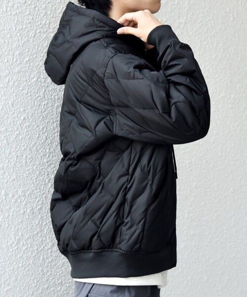 TAION（タイオン）の「【SHIPS any別注】TAION:〈手洗い可能〉ミリタリーキルト ダブルジップ ダウン パーカー◇（ブルゾン・メンズ・ベージュ系/ブラック・SMALL/MEDIUM/LARGE/X-LARGE）」の12枚目の写真