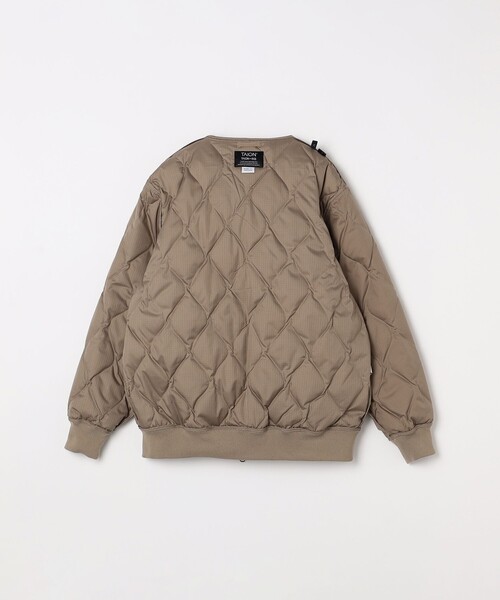 TAION（タイオン）の「【SHIPS any別注】TAION:〈手洗い可能〉ミリタリーキルト ダブルジップ ダウン パーカー◇（ブルゾン・メンズ・ベージュ系/ブラック・SMALL/MEDIUM/LARGE/X-LARGE）」の4枚目の写真