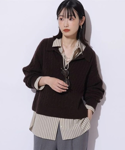 アクアケーブルポロニット（ニット/セーター）｜Mystrada（マイ