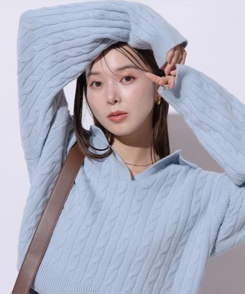 Mystrada アクアケーブルポロニット アクアケーブルポロニット（ニット