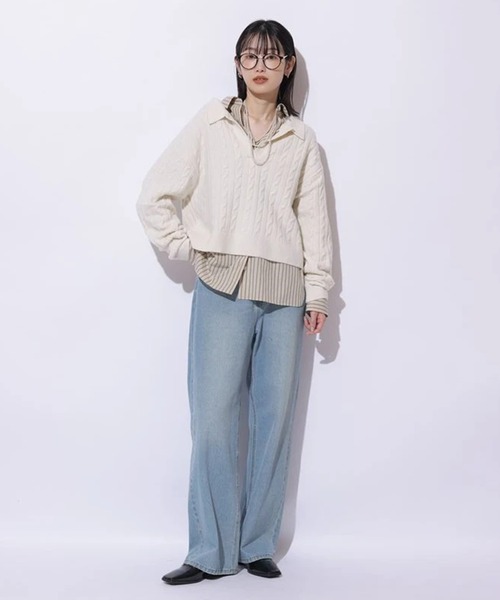 アクアケーブルポロニット（ニット/セーター）｜Mystrada（マイ