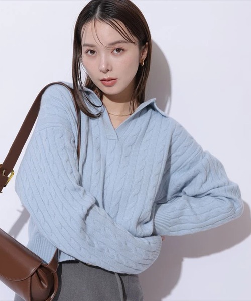 アクアケーブルポロニット（ニット/セーター）｜Mystrada（マイ