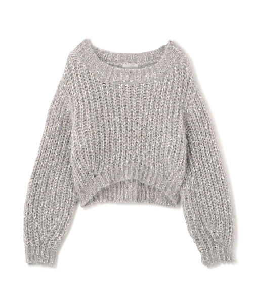 PROPORTION BODY DRESSING（プロポーションボディドレッシング）の「ローゲージざっくりニット / 1215270001（ニット/セーター・レディース・グレー系その他/ホワイト系その他/レッド・FREE）」の4枚目の写真