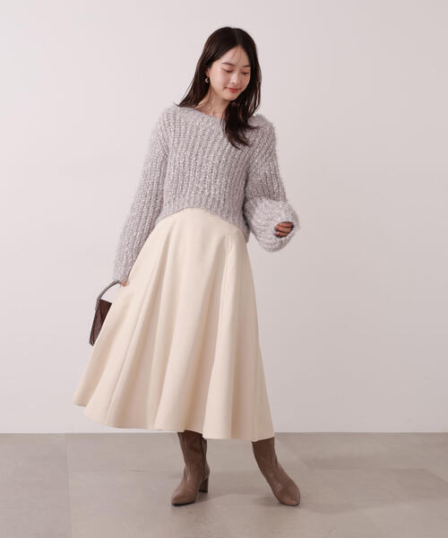 PROPORTION BODY DRESSING（プロポーションボディドレッシング）の「ローゲージざっくりニット / 1215270001（ニット/セーター・レディース・グレー系その他/ホワイト系その他/レッド・FREE）」の6枚目の写真