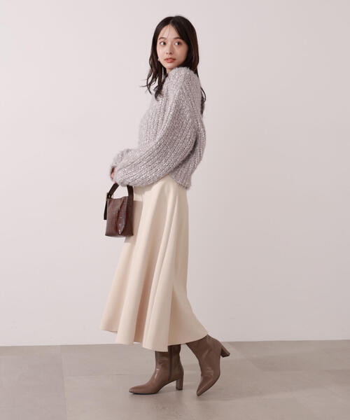 PROPORTION BODY DRESSING（プロポーションボディドレッシング）の「ローゲージざっくりニット / 1215270001（ニット/セーター・レディース・グレー系その他/ホワイト系その他/レッド・FREE）」の10枚目の写真