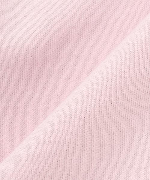 X-girl Stages（エックスガールステージス）の「【TBSドラマ フェイクマミー 着用アイテム】サガラ刺しゅうオーバルロゴ配色トレーナー（スウェット・キッズ・ピンク/ネイビー・140cm/110cm/120cm/100cm/130cm/90cm/80ｃｍ）」の7枚目の写真