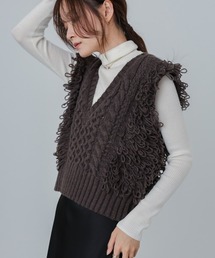ベスト（ブラウン/茶色系・フリンジ）ファッション通販 - ZOZOTOWN