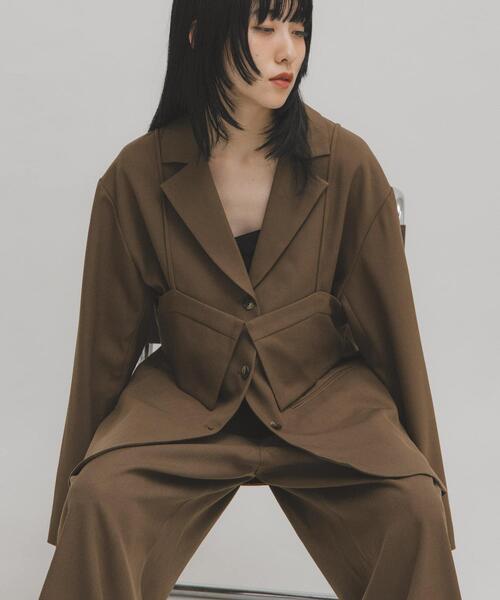 未使用★kBF^_^ビスチェセットテーラードジャケット セール】ビスチェSETテーラードジャケット（その他アウター）｜KBF