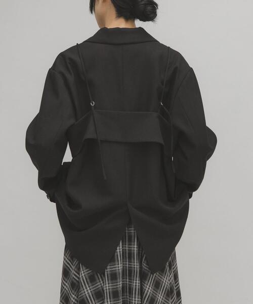 未使用★kBF^_^ビスチェセットテーラードジャケット ケービーエフ KBF ビスチェSETテーラードジャケット （ブラック