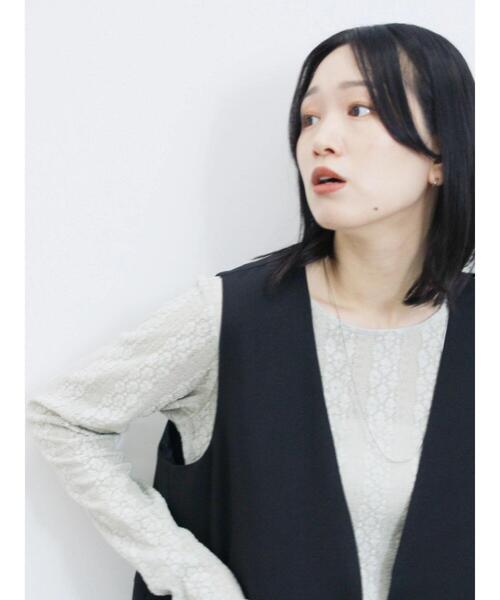 Samansa Mos2 blue(サマンサモスモスブルー)の「シアーレースロンT(Tシャツ/カットソー・レディース・シルバーグレー/オフホワイト/ブラック・F)」の3枚目の写真