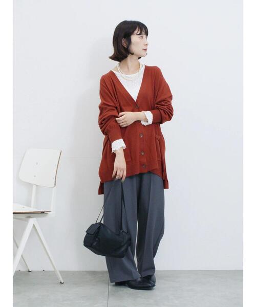 Samansa Mos2 blue(サマンサモスモスブルー)の「シアーレースロンT(Tシャツ/カットソー・レディース・シルバーグレー/オフホワイト/ブラック・F)」の5枚目の写真