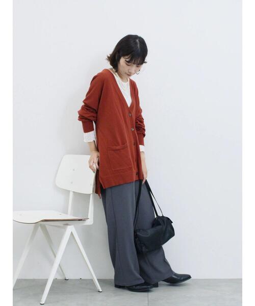 Samansa Mos2 blue(サマンサモスモスブルー)の「シアーレースロンT(Tシャツ/カットソー・レディース・シルバーグレー/オフホワイト/ブラック・F)」の4枚目の写真