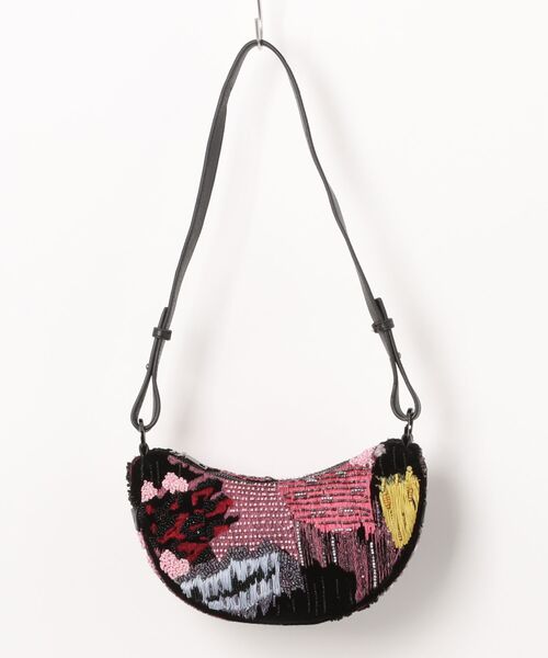 Desigual（デシグアル）の「カラービーズ刺繍ハーフムーンショルダーバッグ（トートバッグ・レディース・マルチ・FREE）」の9枚目の写真