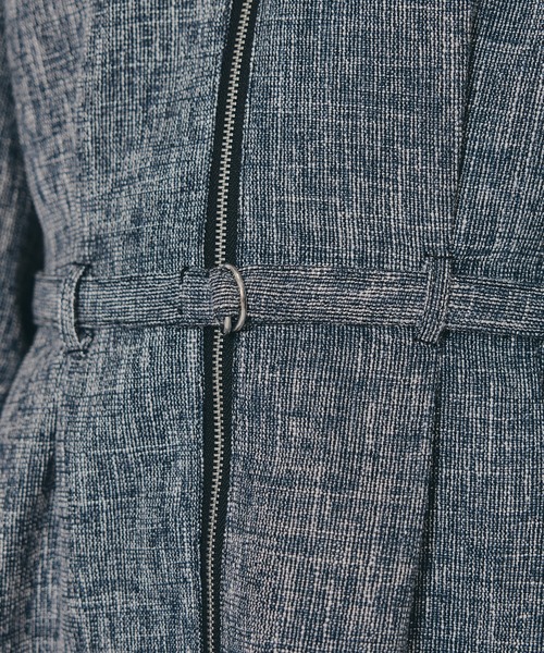 REDYAZEL（レディアゼル）の「カラーミックスフロントZIPワンピース（ワンピース・レディース・ボルドー/キャメル/ブラック/ネイビー・SMALL/MEDIUM）」の9枚目の写真