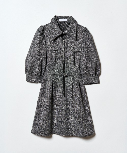 セール】カラーミックスフロントZIPワンピース（ワンピース