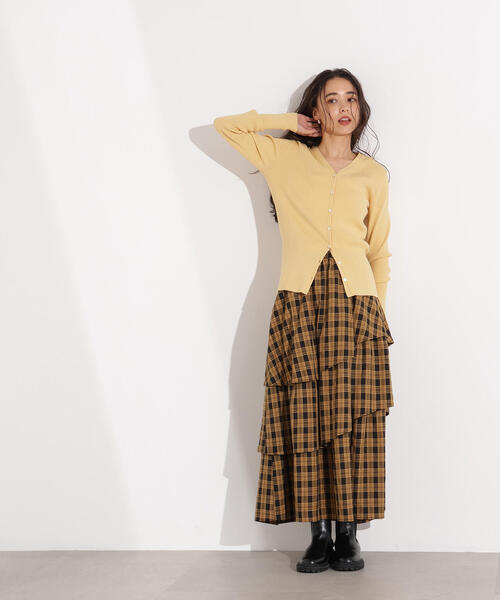 N.（N. Natural Beauty Basic）（エヌエヌナチュラルビューティーベーシック）の「ランダムティアードチェックスカート（スカート・レディース・イエロー系その他/ブルー系その他・MEDIUM）」の18枚目の写真