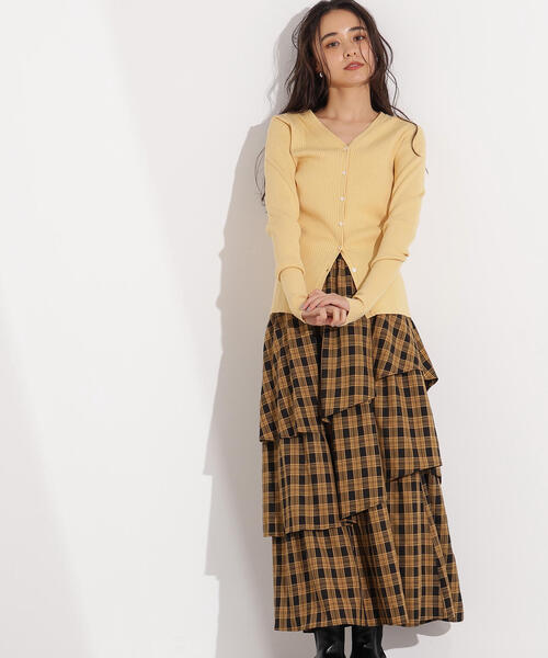 N.（N. Natural Beauty Basic）（エヌエヌナチュラルビューティーベーシック）の「ランダムティアードチェックスカート（スカート・レディース・イエロー系その他/ブルー系その他・MEDIUM）」の19枚目の写真