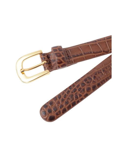 AMBOISE（アンボワーズ）の「＜ATELIER AMBOISE (アトリエ アンボワーズ)＞型押しレザーベルト（ベルト・レディース・ブラウン系その他5/ブラック系その他3・FREE）」の9枚目の写真