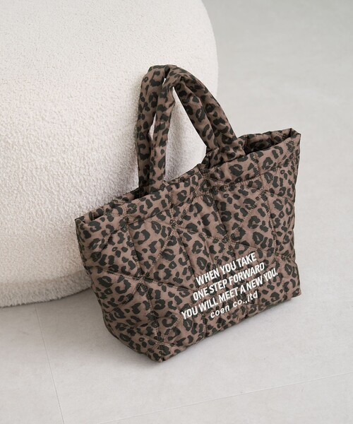 coen（コーエン）の「ロゴ刺繍 幾何柄 キルトランチトートバッグ（トートバッグ・レディース・シルバー/その他2/レッド/その他4・FREE）」の11枚目の写真