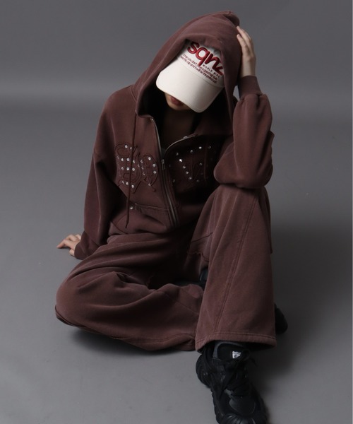 SEQUENZ（シークエンズ）】APPLIQUE APPLIQUE FADE SWEAT PANTS