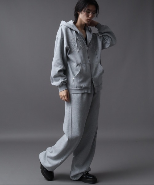 SEQUENZ（シークエンズ）】APPLIQUE APPLIQUE FADE SWEAT PANTS