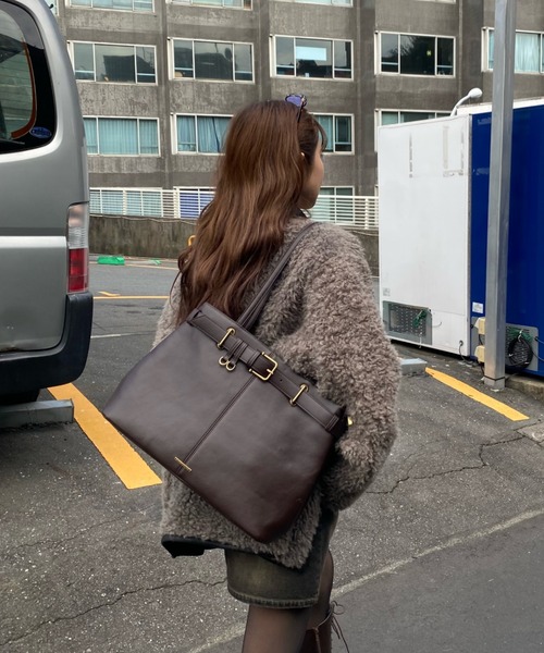 RAY CASSIN（レイカズン）の「ピグメントデニムミニスカート（スカート・レディース・ネイビー/ブルー/ブラウン/ブラック・M/L）」の13枚目の写真