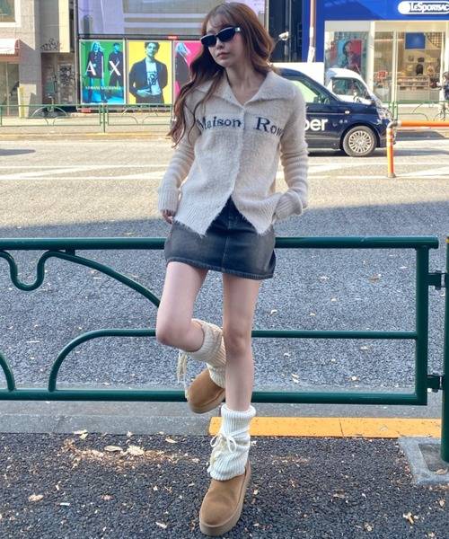 RAY CASSIN（レイカズン）の「ピグメントデニムミニスカート（スカート・レディース・ネイビー/ブルー/ブラウン/ブラック・M/L）」の22枚目の写真