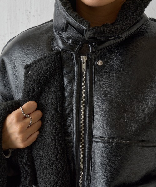 フェイクレザームートンブルゾン（ブルゾン）｜COLONY 2139（コロニー