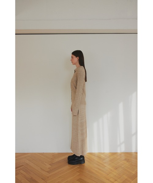 celon(セロン)の「hook rib knit skirt(スカート・レディース・アイボリー/チャコールグレー・FREE)」の13枚目の写真