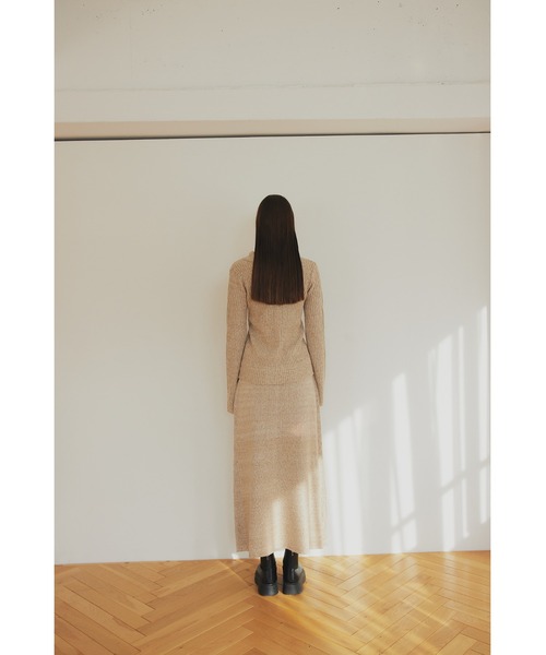 celon(セロン)の「hook rib knit skirt(スカート・レディース・アイボリー/チャコールグレー・FREE)」の12枚目の写真