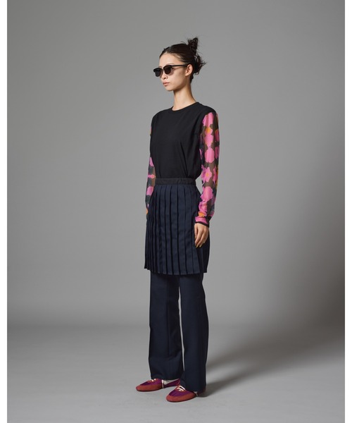 NON TOKYO（ノントーキョー）の「NON TOKYO/ノントーキョー/フレアスラックス（スラックス・レディース・ネイビー/ブラウン・1/2）」の12枚目の写真