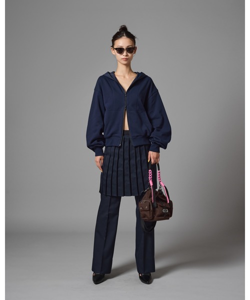 NON TOKYO（ノントーキョー）の「NON TOKYO/ノントーキョー/フレアスラックス（スラックス・レディース・ネイビー/ブラウン・1/2）」の16枚目の写真