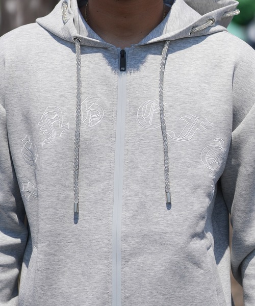adamsJUGGLER（アダムスジャグラー）の「RTEG AL&KSジップフーディー（パーカー・メンズ・ブラック/グレー・S/M/L/XL）」の8枚目の写真