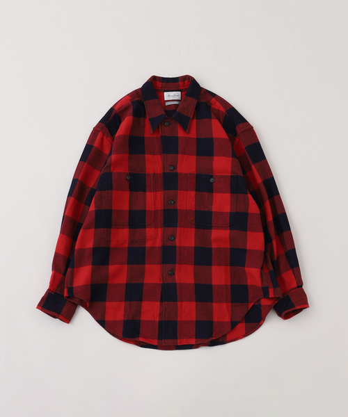 Marvine Pontiak shirt makers(マービンポンティアックシャツメーカーズ)の「Marvine Pontiak × WISM別注 Coverall Shirts(シャツ/ブラウス・メンズ・レッド系その他・FREE)」の10枚目の写真