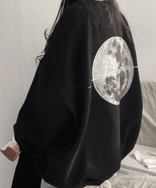 SallyLunn（サリーラン）の「バックプリントオーバースウェット（スウェット・レディース・ホワイト/ブラック/グレー/チャコールグレー・MEDIUM/LARGE）」の6枚目の写真