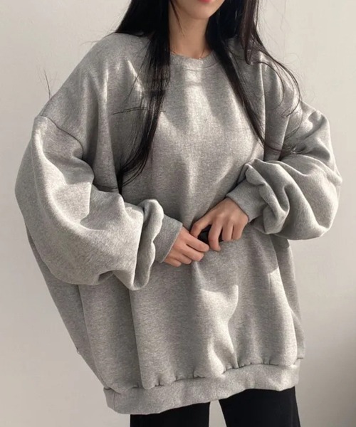 SallyLunn（サリーラン）の「バックプリントオーバースウェット（スウェット・レディース・ホワイト/ブラック/グレー/チャコールグレー・MEDIUM/LARGE）」の9枚目の写真