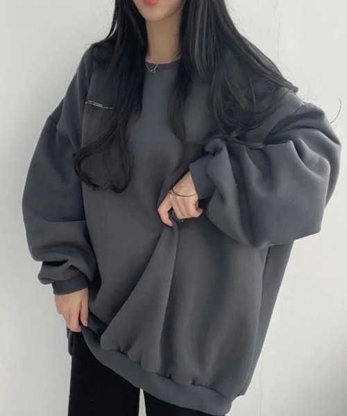 SallyLunn（サリーラン）の「バックプリントオーバースウェット（スウェット・レディース・ホワイト/ブラック/グレー/チャコールグレー・MEDIUM/LARGE）」の11枚目の写真