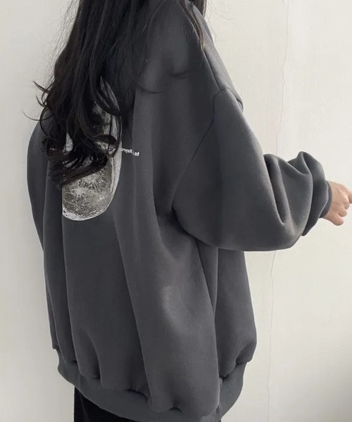SallyLunn（サリーラン）の「バックプリントオーバースウェット（スウェット・レディース・ホワイト/ブラック/グレー/チャコールグレー・MEDIUM/LARGE）」の13枚目の写真