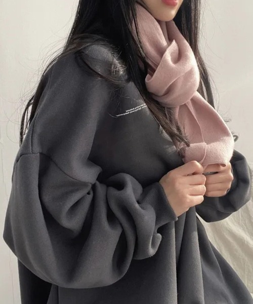 SallyLunn（サリーラン）の「バックプリントオーバースウェット（スウェット・レディース・ホワイト/ブラック/グレー/チャコールグレー・MEDIUM/LARGE）」の15枚目の写真