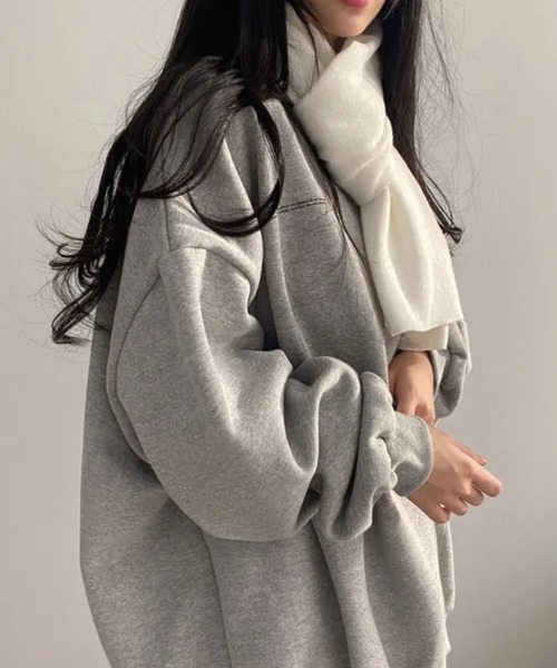 SallyLunn（サリーラン）の「バックプリントオーバースウェット（スウェット・レディース・ホワイト/ブラック/グレー/チャコールグレー・MEDIUM/LARGE）」の14枚目の写真