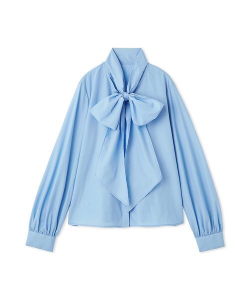 FURFUR（ファーファー）の「ビジュー付きボウタイブラウス（シャツ/ブラウス・レディース・ブルー/ブラック/ホワイト・F）」の18枚目の写真