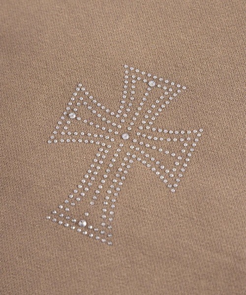 UNKNOWN LONDON(アンノウン・ロンドン)の「A'GEM/9 × .kom 『UNKNOWN LONDON/アンノウン ロンドン』 Outline Cross Rhinestone Zip Hoodie/アウトラインクロス ラインストーン ジップアップパーカ(パーカー・メンズ・ブラック/ベージュ/レッド・L/XL)」の17枚目の写真