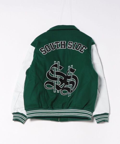 BREATH】BH PATCH STADIUM JACKET / グリーン [BR25AW-O0002]（ダウン 