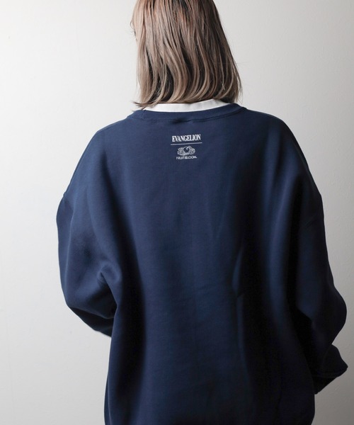 FRUIT OF THE LOOM(フルーツオブザルーム)の「【78】【EVANGELION x FRUIT OF THE LOOM】刺繍 クルーネックスウェット(スウェット・メンズ・グレー/ブラック/ネイビー・X-LARGE/MEDIUM)」の7枚目の写真