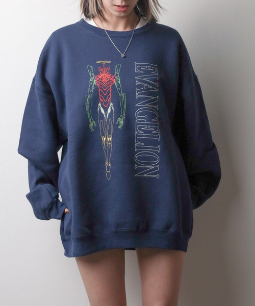 FRUIT OF THE LOOM(フルーツオブザルーム)の「【78】【EVANGELION x FRUIT OF THE LOOM】刺繍 クルーネックスウェット(スウェット・メンズ・グレー/ブラック/ネイビー・X-LARGE/MEDIUM)」の8枚目の写真