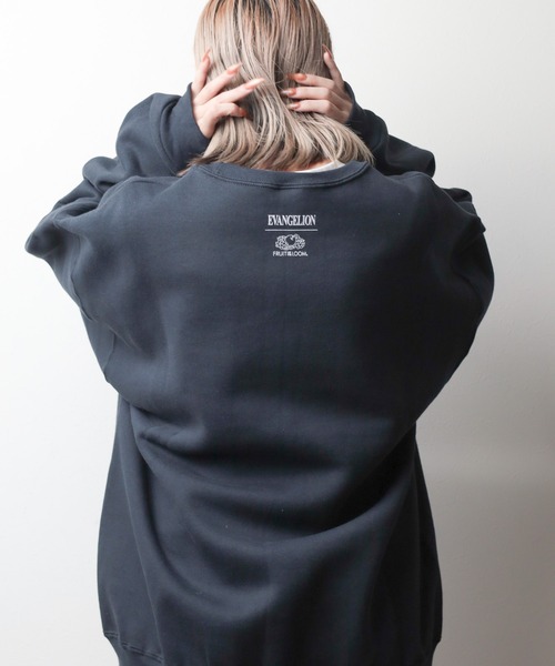 FRUIT OF THE LOOM(フルーツオブザルーム)の「【78】【EVANGELION x FRUIT OF THE LOOM】刺繍 クルーネックスウェット(スウェット・メンズ・グレー/ブラック/ネイビー・X-LARGE/MEDIUM)」の5枚目の写真