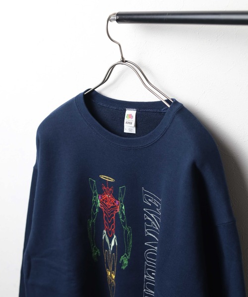 FRUIT OF THE LOOM(フルーツオブザルーム)の「【78】【EVANGELION x FRUIT OF THE LOOM】刺繍 クルーネックスウェット(スウェット・メンズ・グレー/ブラック/ネイビー・X-LARGE/MEDIUM)」の22枚目の写真
