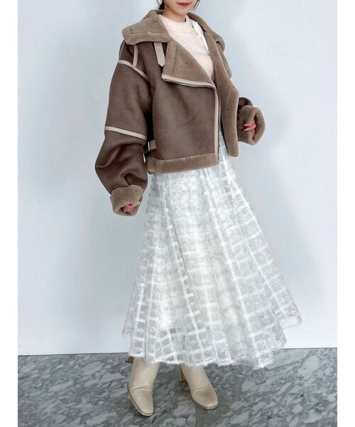 コルセットボリューミーフレアスカート（スカート）｜dazzlin