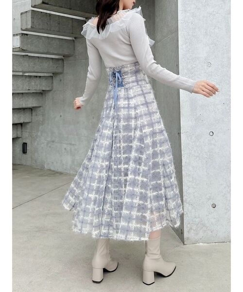 dazzlin コルセットボリューミーフレアスカート セール】コルセットボリューミーフレアスカート（スカート