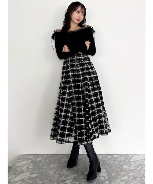 dazzlin（ダズリン）の「コルセットボリューミーフレアスカート